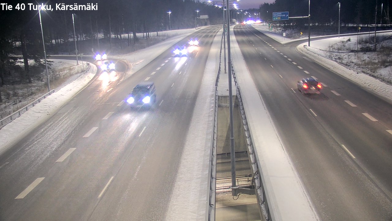 Weather Camera Image Road 40 Turku, Kärsämäki, Turku, Varsinais-Suomi
