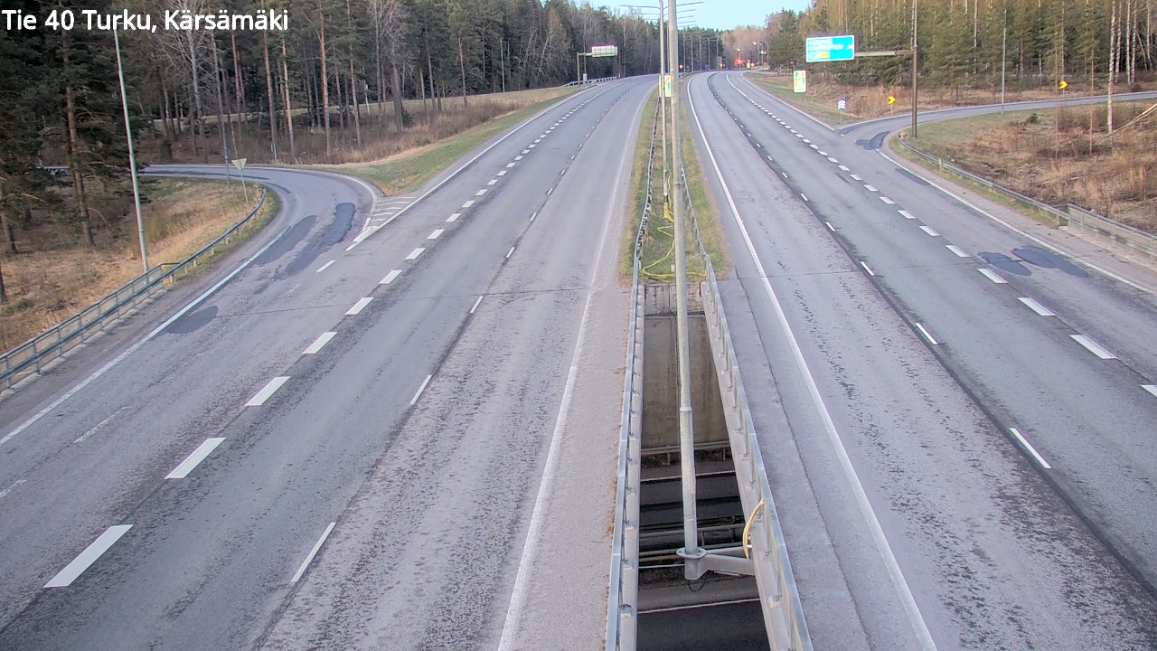 Weather Camera Image Road 40 Turku, Kärsämäki, Turku, Varsinais-Suomi
