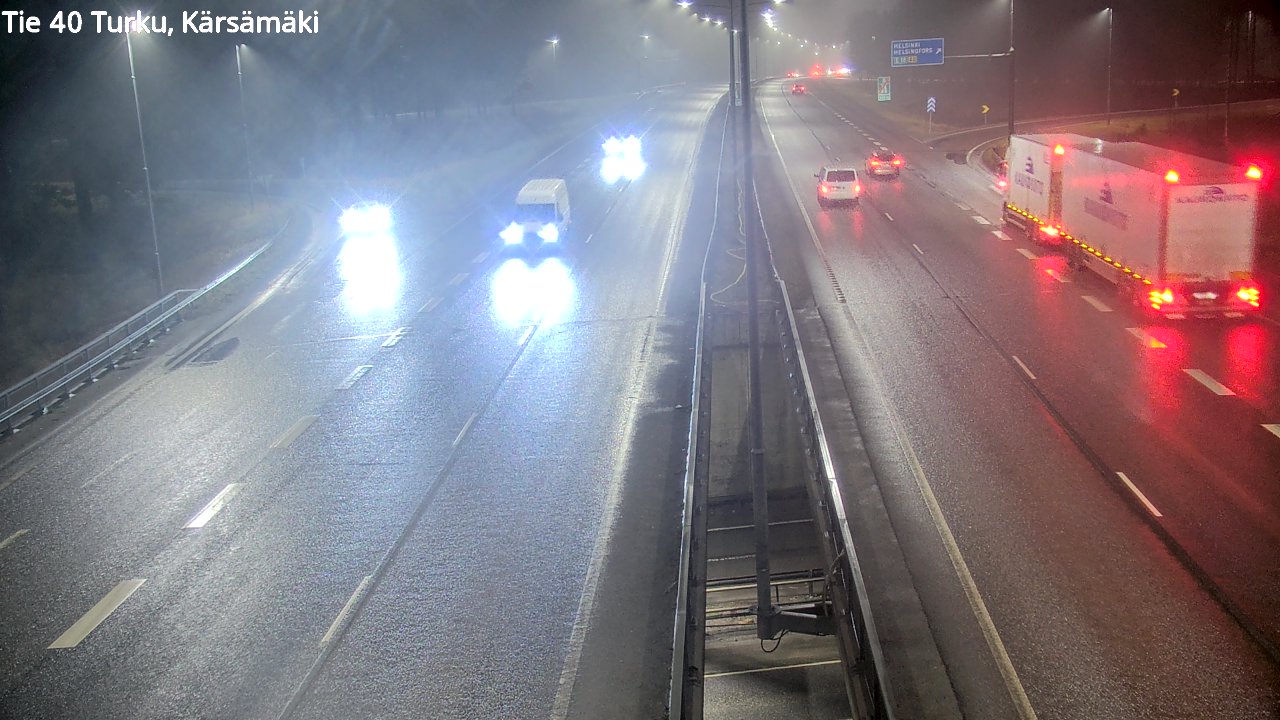 Weather Camera Image Väg 40 Åbo, Kärsämäki, Turku, Varsinais-Suomi