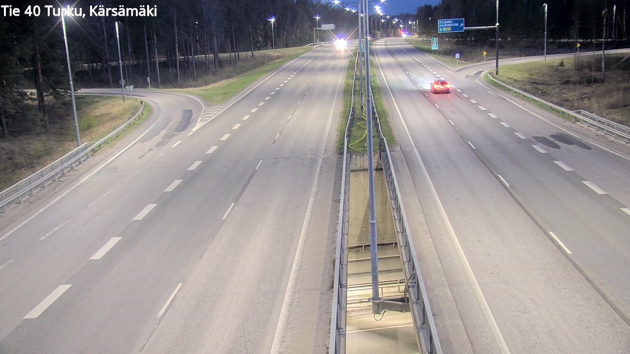 Weather Camera Image Väg 40 Åbo, Kärsämäki, Turku, Varsinais-Suomi