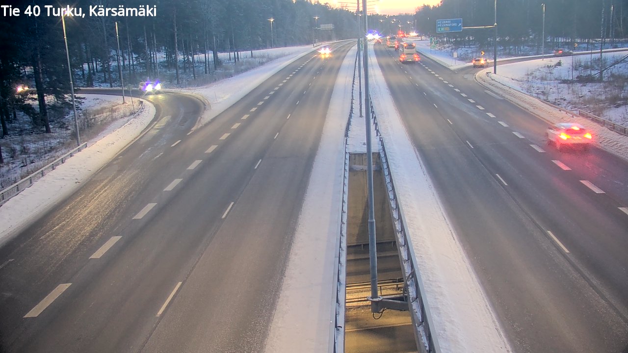 Weather Camera Image Road 40 Turku, Kärsämäki, Turku, Varsinais-Suomi
