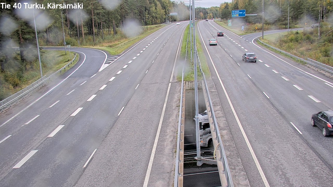Weather Camera Image Väg 40 Åbo, Kärsämäki, Turku, Varsinais-Suomi