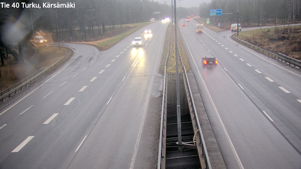Weather Camera Image Väg 40 Åbo, Kärsämäki, Turku, Varsinais-Suomi