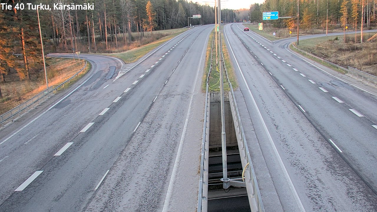 Weather Camera Image Road 40 Turku, Kärsämäki, Turku, Varsinais-Suomi