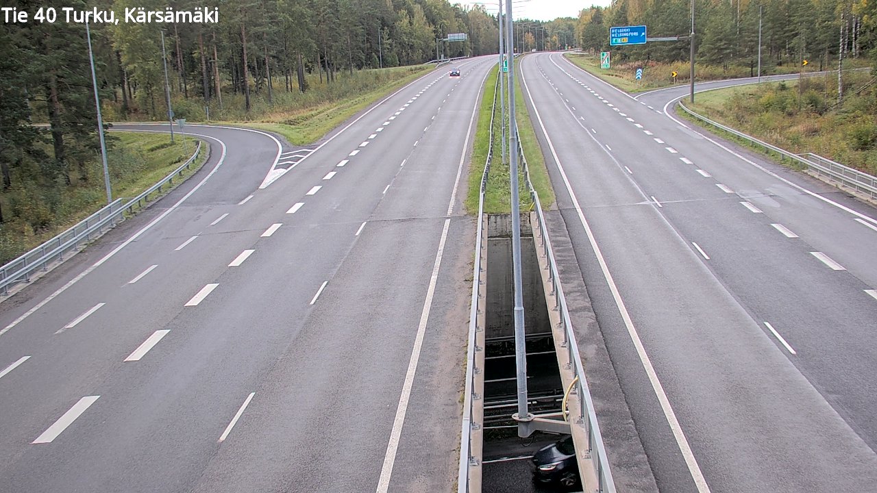 Weather Camera Image Väg 40 Åbo, Kärsämäki, Turku, Varsinais-Suomi