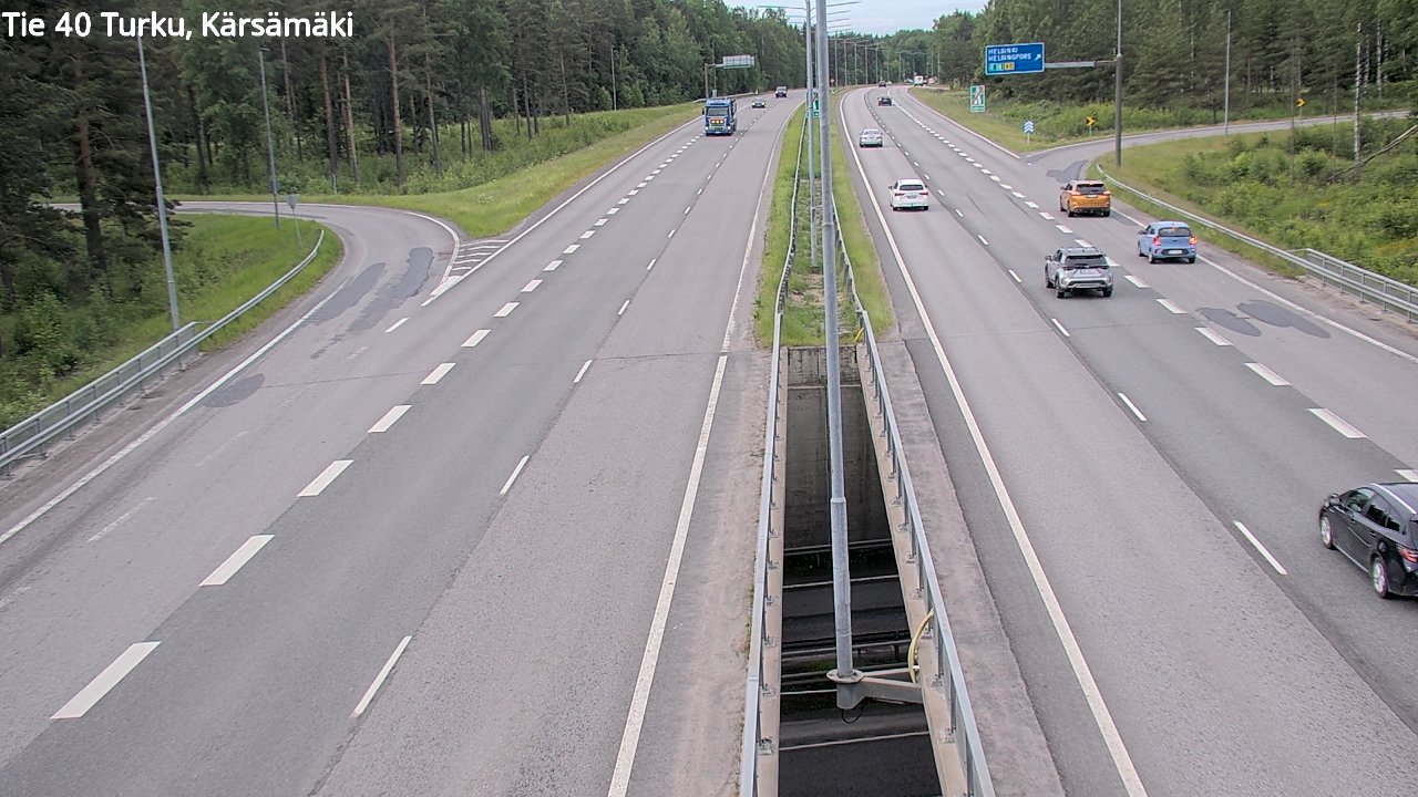 Weather Camera Image Väg 40 Åbo, Kärsämäki, Turku, Varsinais-Suomi