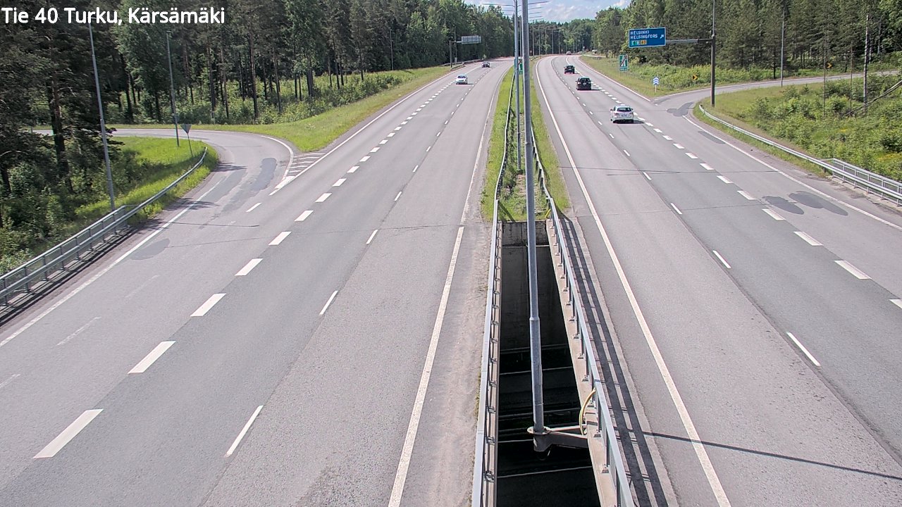 Weather Camera Image Road 40 Turku, Kärsämäki, Turku, Varsinais-Suomi