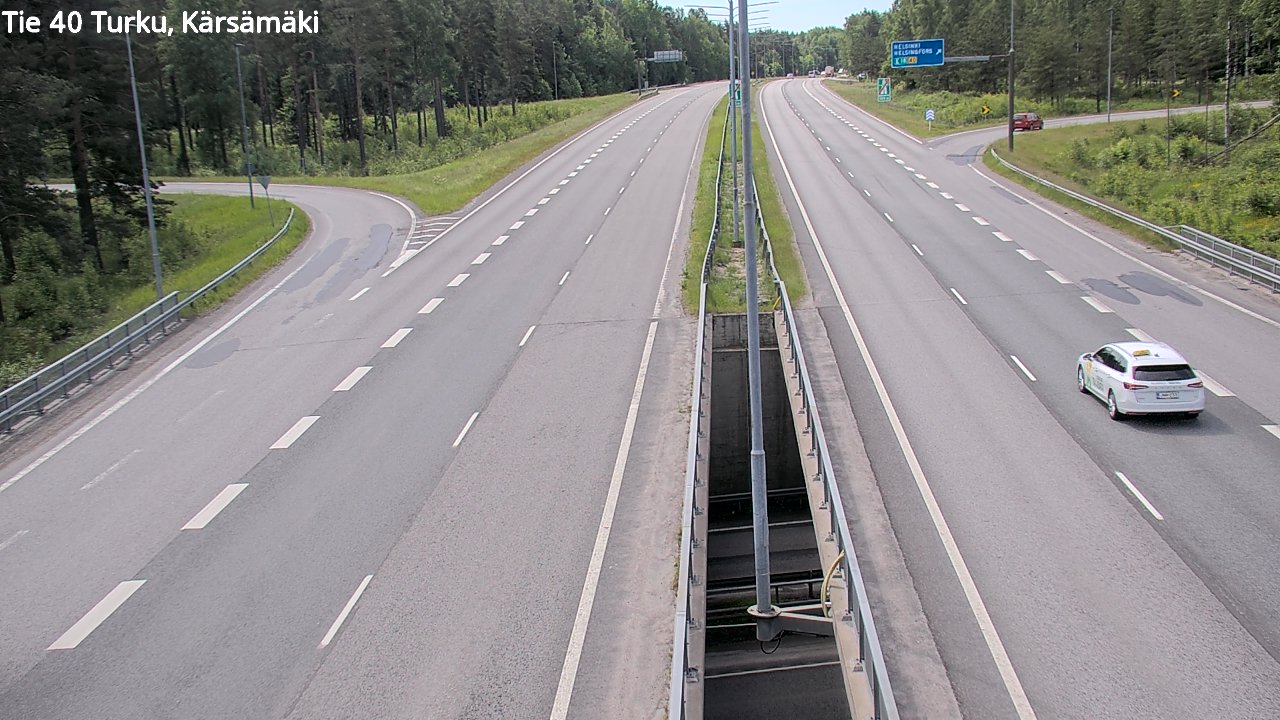 Weather Camera Image Väg 40 Åbo, Kärsämäki, Turku, Varsinais-Suomi