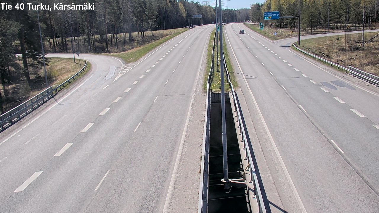 Weather Camera Image Road 40 Turku, Kärsämäki, Turku, Varsinais-Suomi
