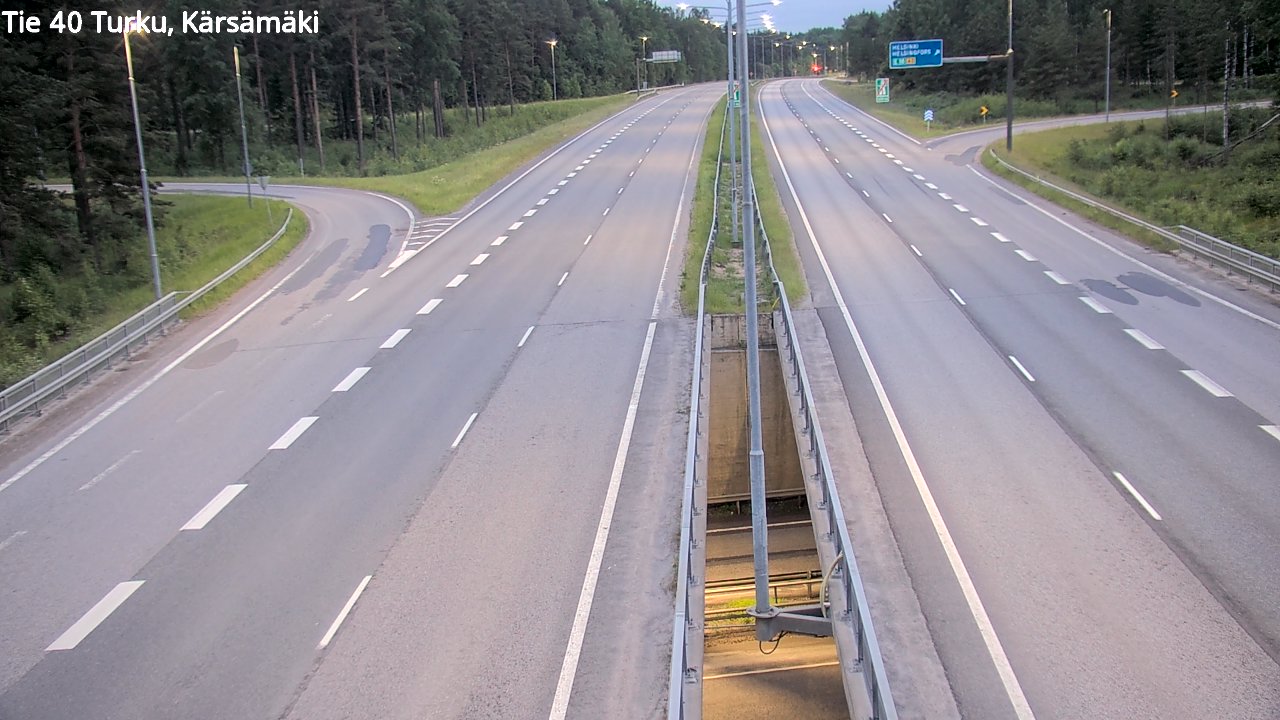 Weather Camera Image Road 40 Turku, Kärsämäki, Turku, Varsinais-Suomi