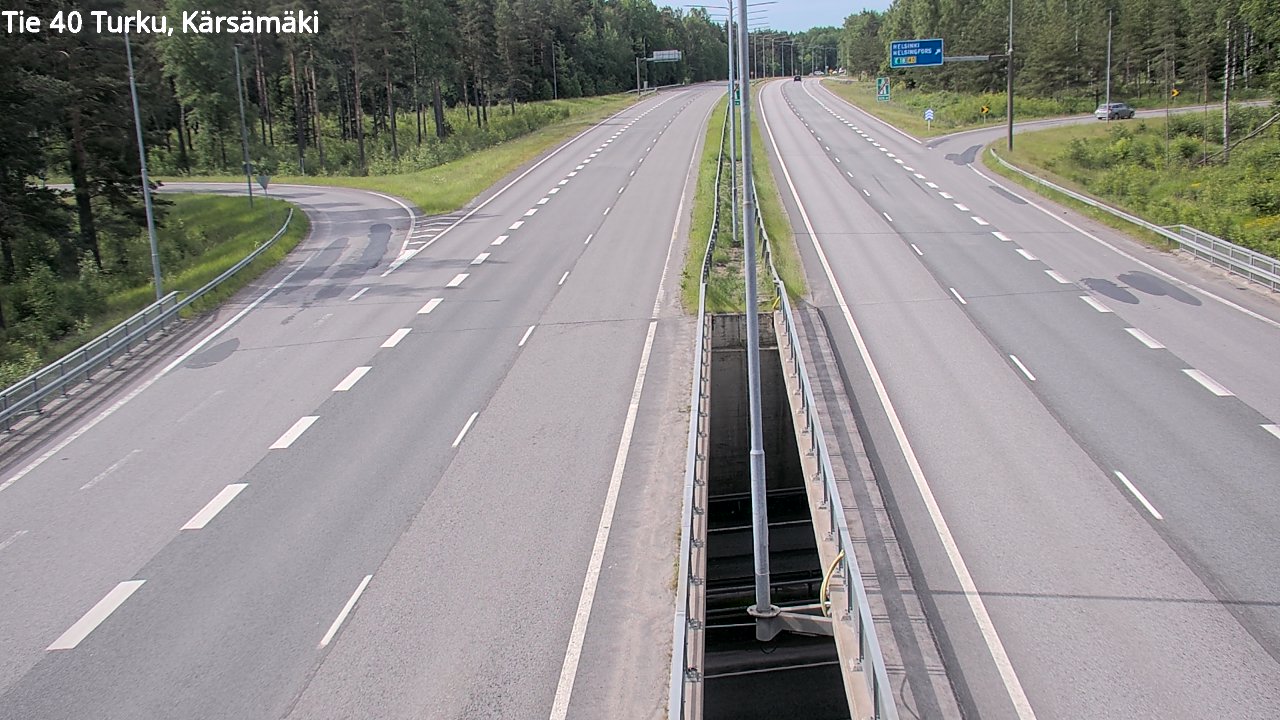 Weather Camera Image Väg 40 Åbo, Kärsämäki, Turku, Varsinais-Suomi