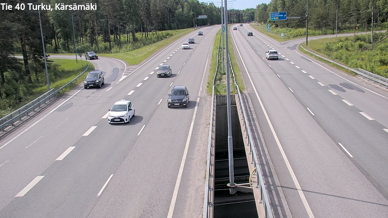 Weather Camera Image Väg 40 Åbo, Kärsämäki, Turku, Varsinais-Suomi