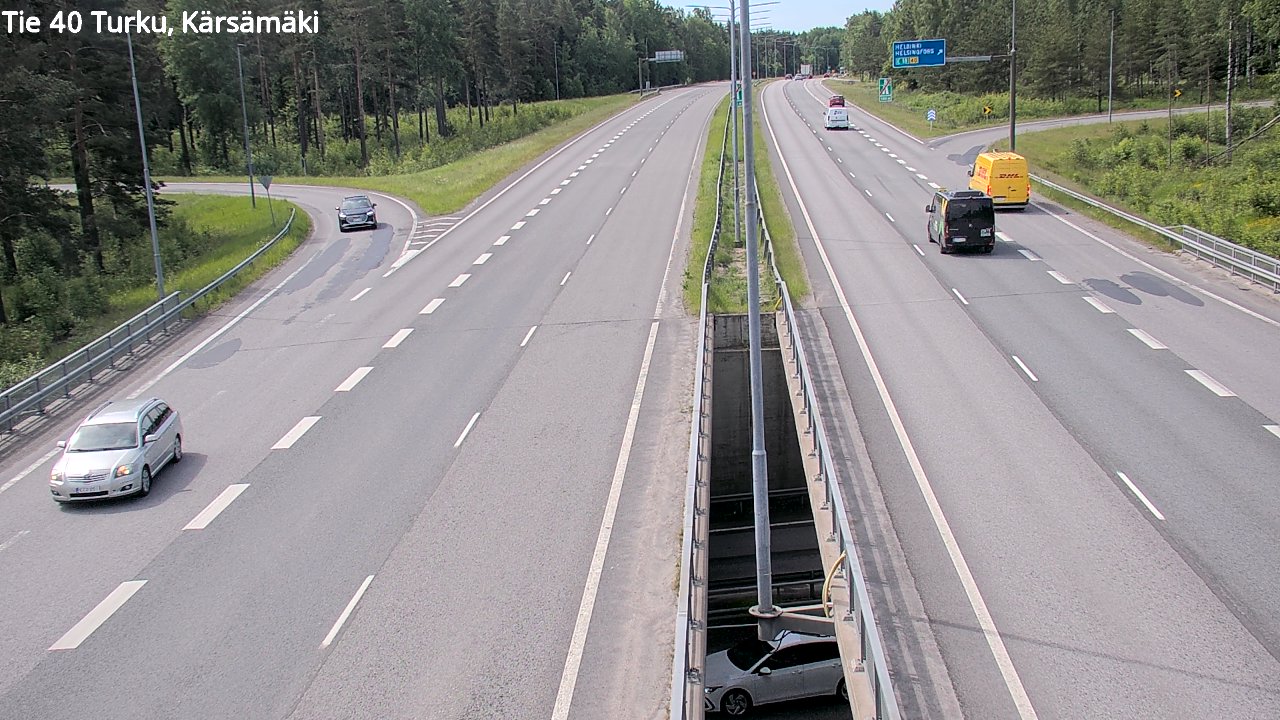 Weather Camera Image Väg 40 Åbo, Kärsämäki, Turku, Varsinais-Suomi