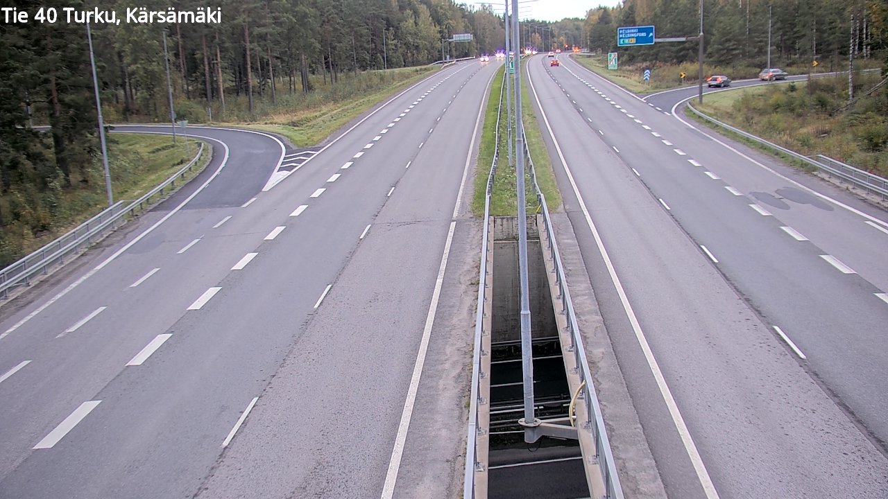 Weather Camera Image Väg 40 Åbo, Kärsämäki, Turku, Varsinais-Suomi