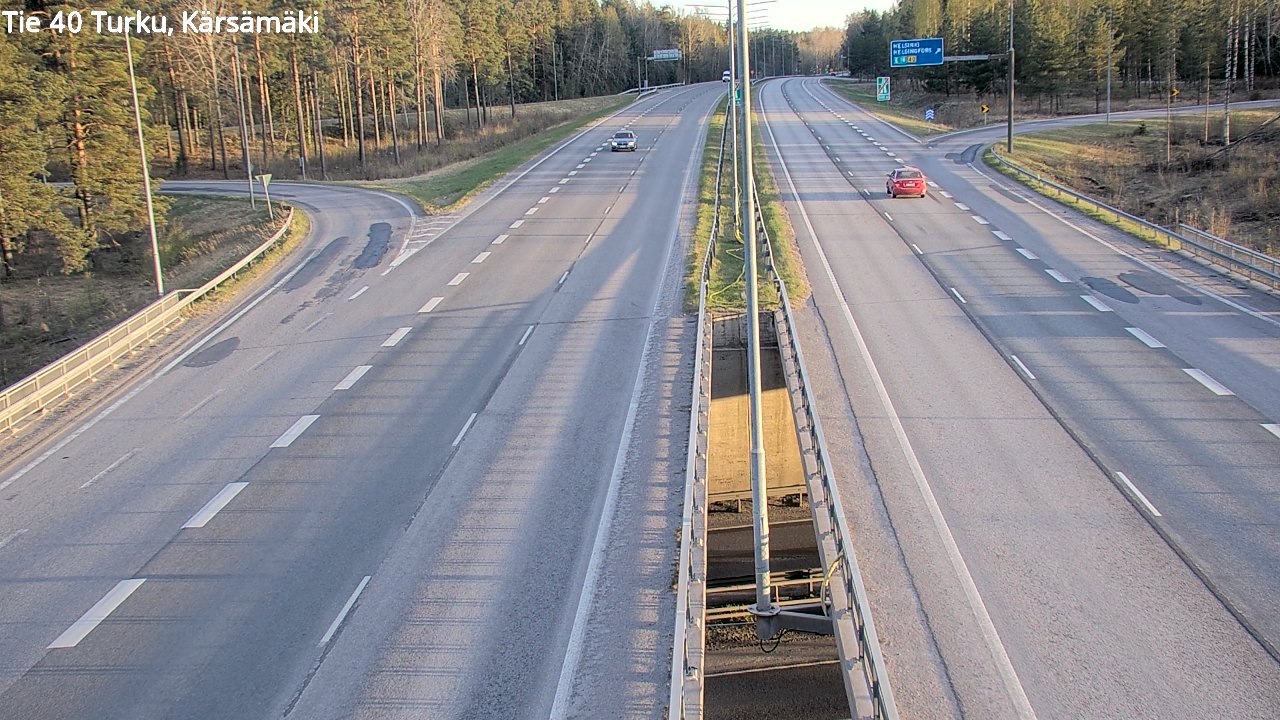 Weather Camera Image Road 40 Turku, Kärsämäki, Turku, Varsinais-Suomi