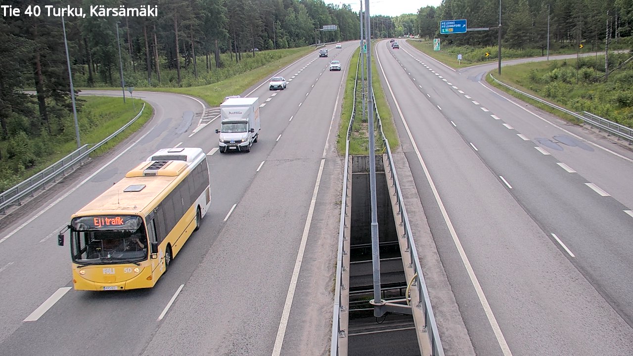 Weather Camera Image Road 40 Turku, Kärsämäki, Turku, Varsinais-Suomi