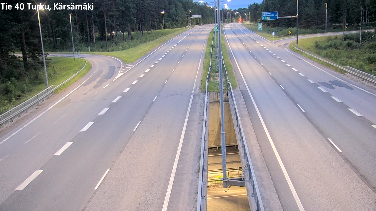 Weather Camera Image Road 40 Turku, Kärsämäki, Turku, Varsinais-Suomi