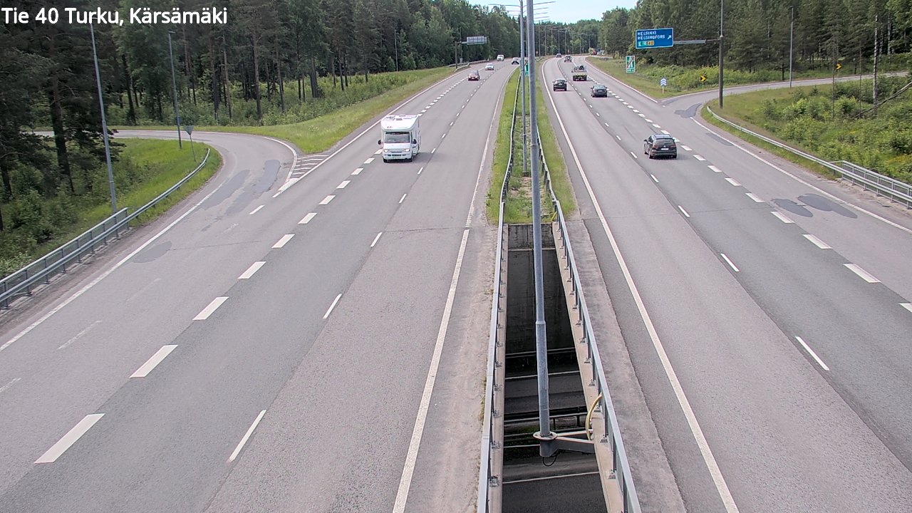 Weather Camera Image Väg 40 Åbo, Kärsämäki, Turku, Varsinais-Suomi