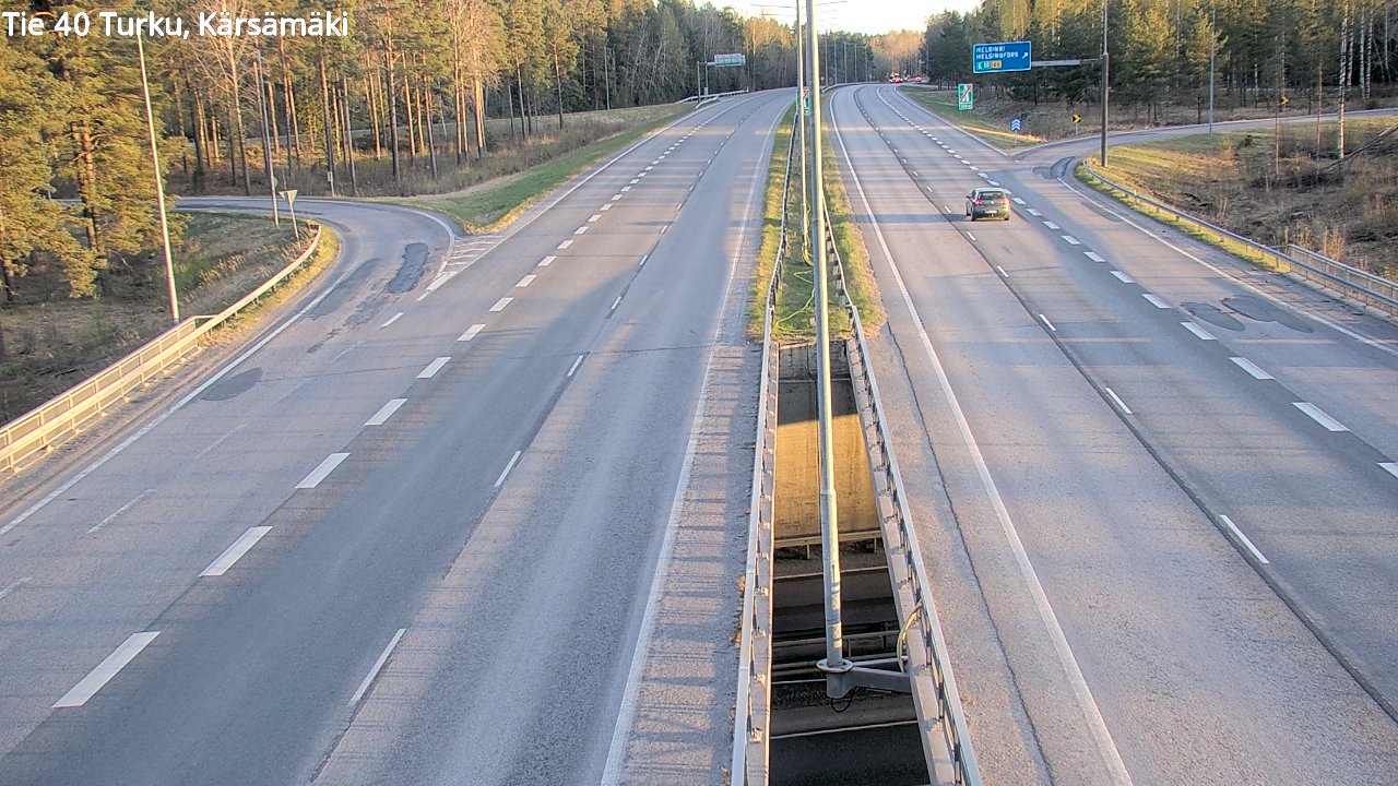 Weather Camera Image Road 40 Turku, Kärsämäki, Turku, Varsinais-Suomi