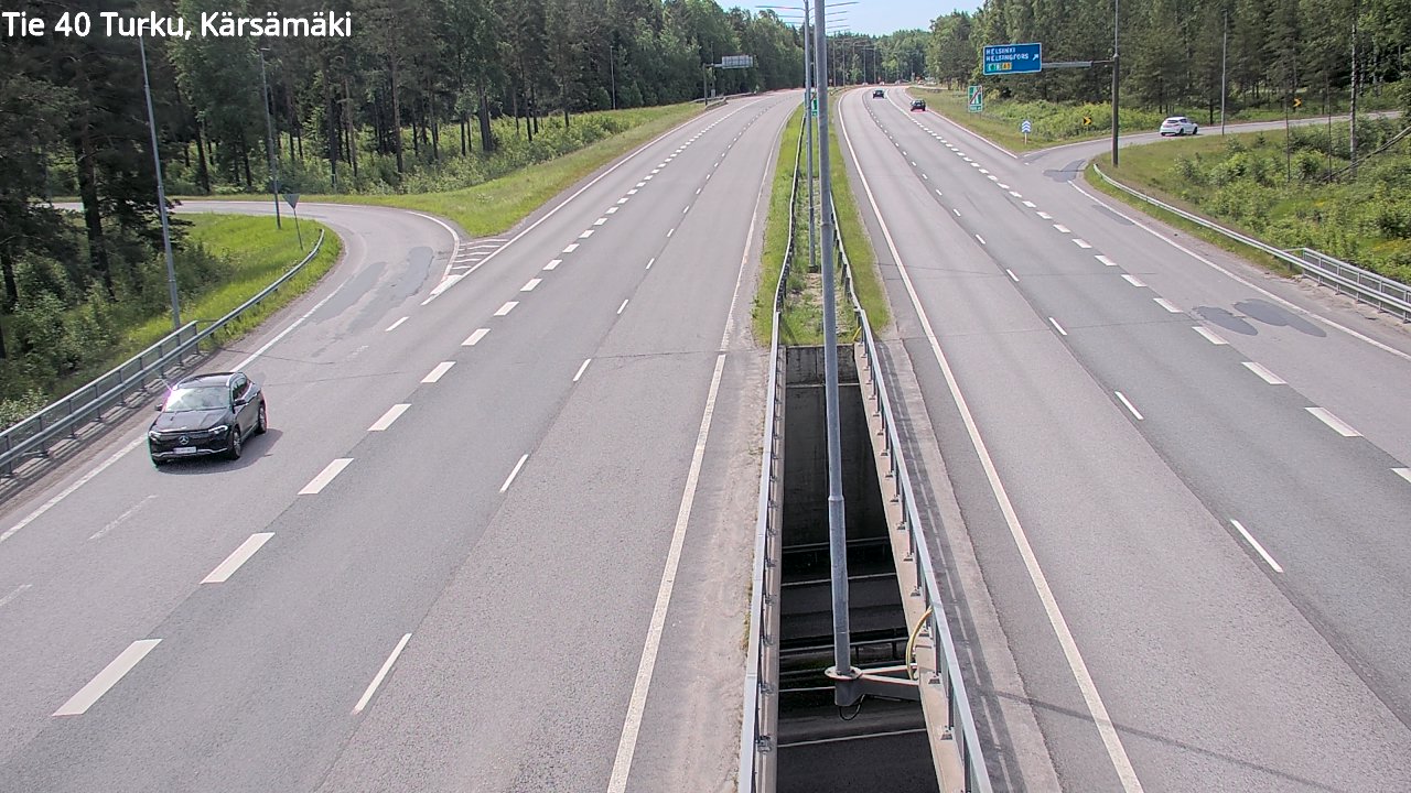 Weather Camera Image Väg 40 Åbo, Kärsämäki, Turku, Varsinais-Suomi