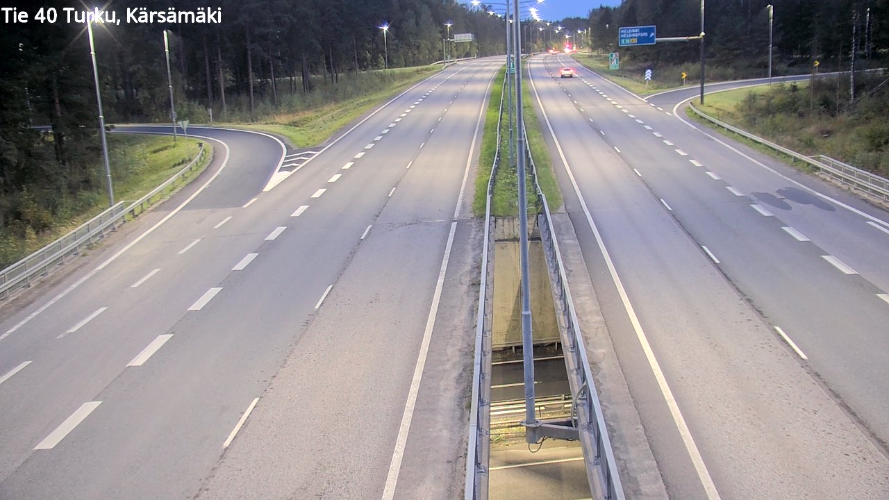 Weather Camera Image Väg 40 Åbo, Kärsämäki, Turku, Varsinais-Suomi
