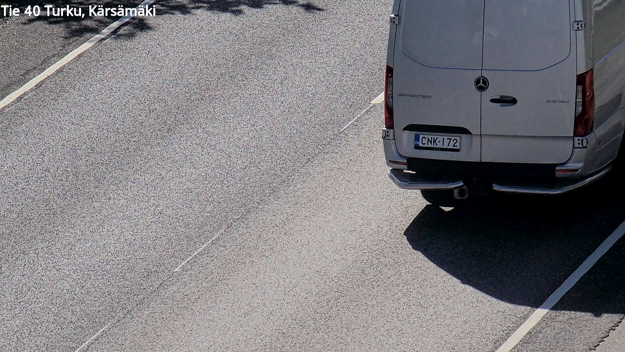 Weather Camera Image Väg 40 Åbo, Kärsämäki, Turku, Varsinais-Suomi