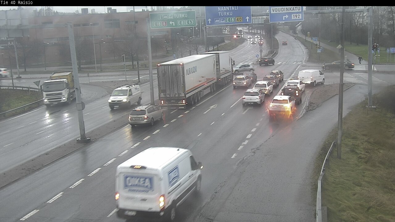 Weather Camera Image Väg 40 Reso, Raisio, Varsinais-Suomi