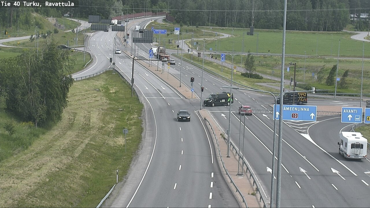 Weather Camera Image Väg 40 S:t Karins, Ravattula, Kaarina, Varsinais-Suomi