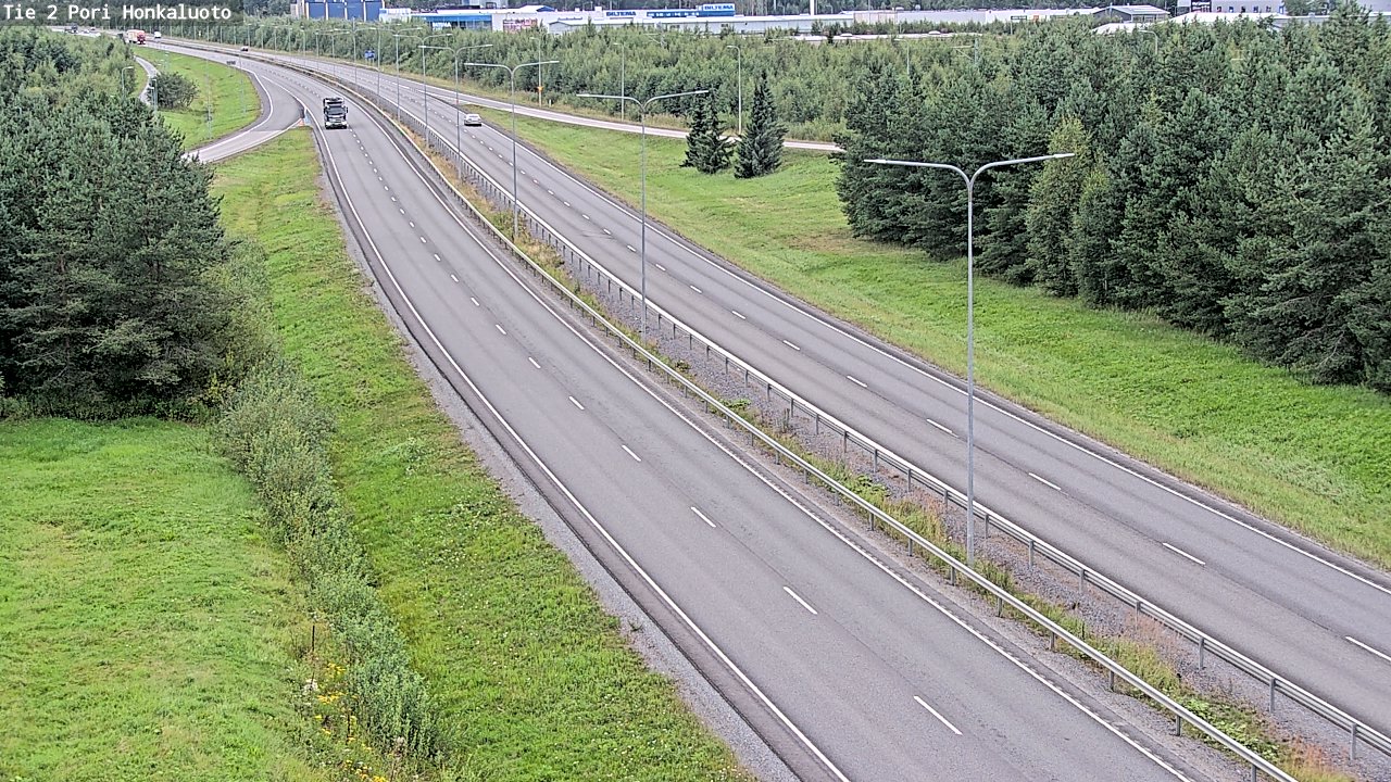 Weather Camera Image Väg 2 Björneborg, Honkaluoto, Pori, Satakunta