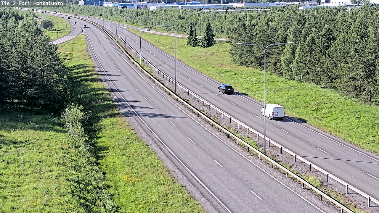 Weather Camera Image Väg 2 Björneborg, Honkaluoto, Pori, Satakunta