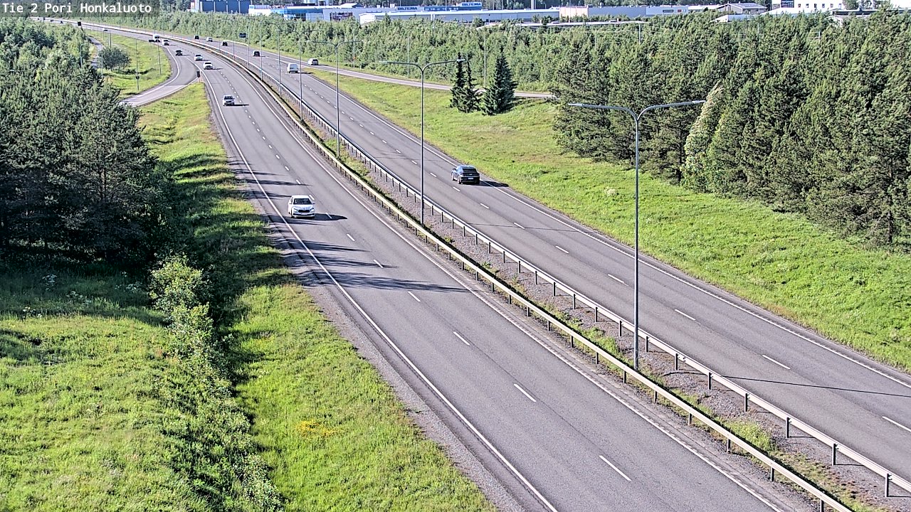 Weather Camera Image Väg 2 Björneborg, Honkaluoto, Pori, Satakunta
