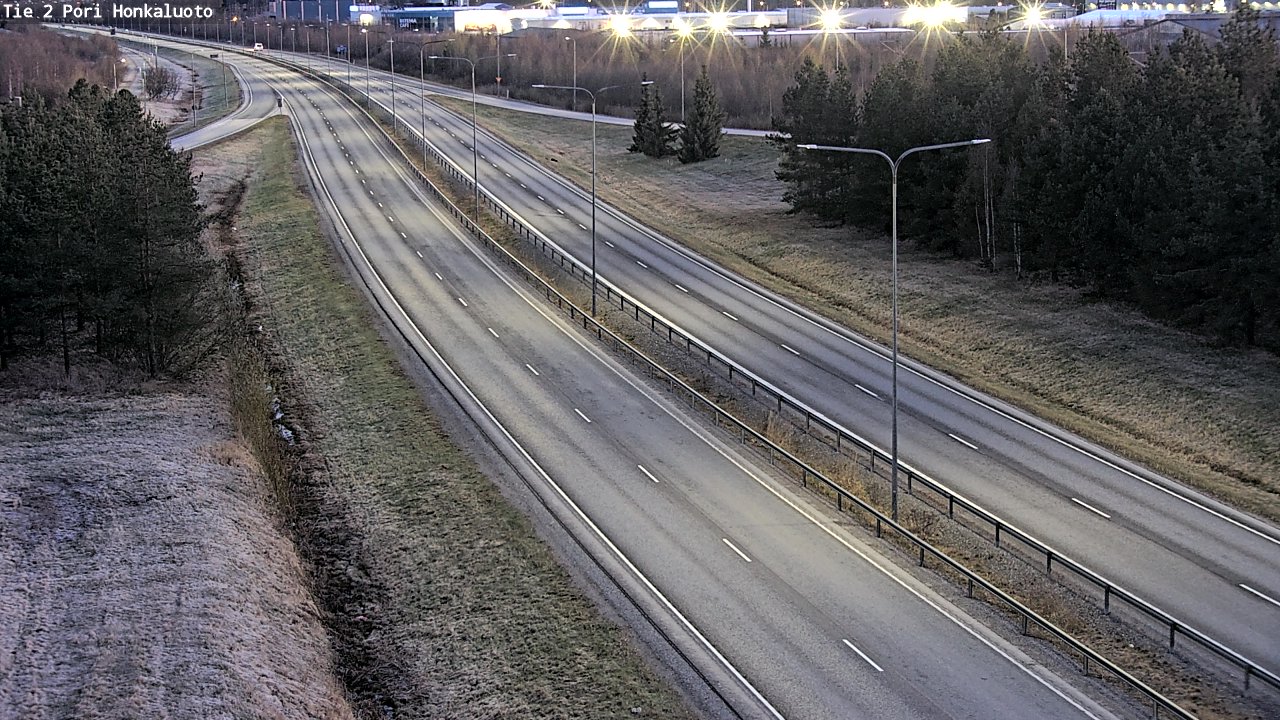 Weather Camera Image Road 2 Pori, Honkaluoto, Pori, Satakunta
