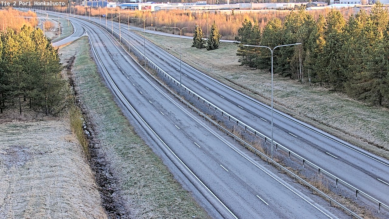 Weather Camera Image Road 2 Pori, Honkaluoto, Pori, Satakunta