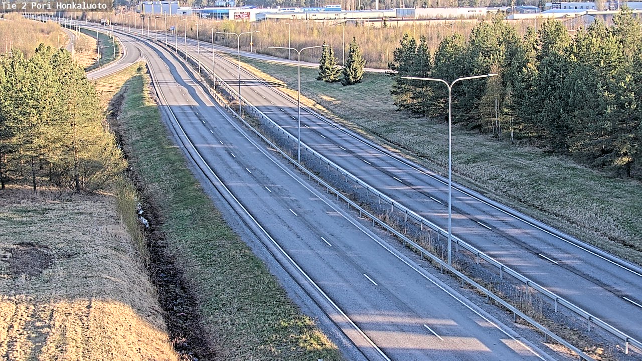 Weather Camera Image Väg 2 Björneborg, Honkaluoto, Pori, Satakunta