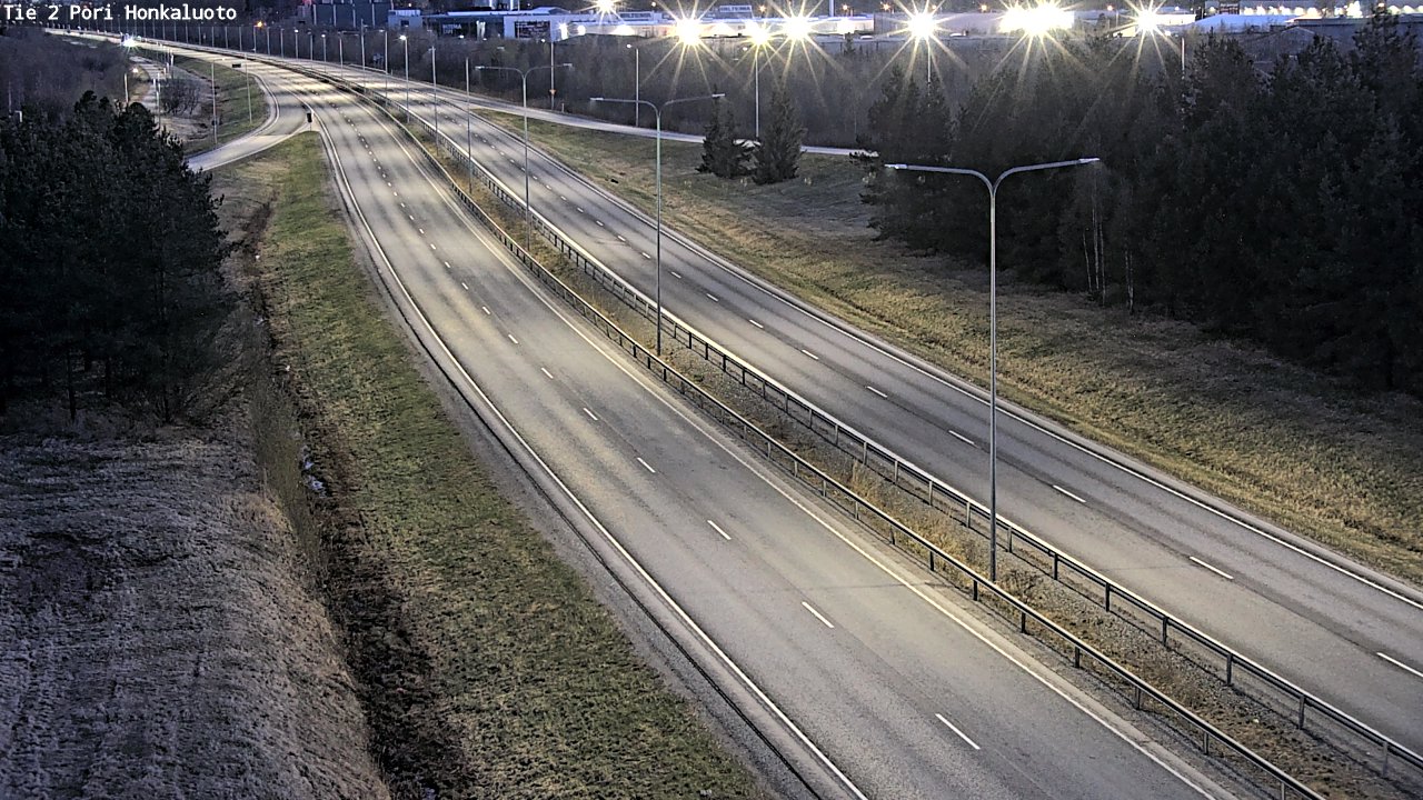 Weather Camera Image Väg 2 Björneborg, Honkaluoto, Pori, Satakunta