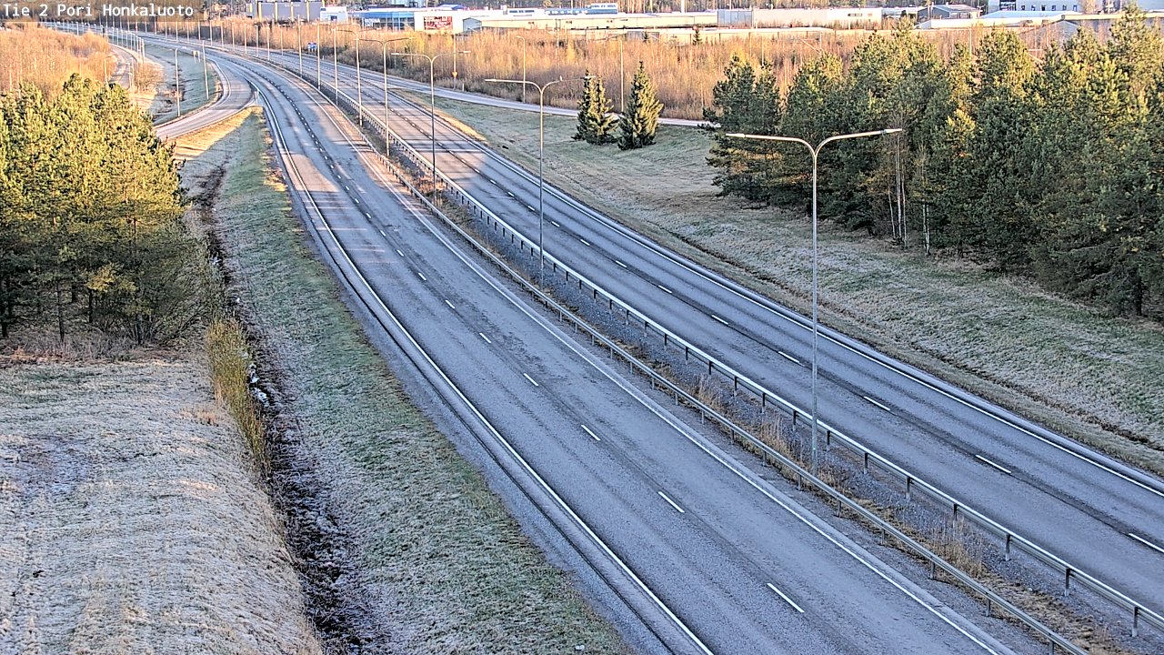 Weather Camera Image Road 2 Pori, Honkaluoto, Pori, Satakunta