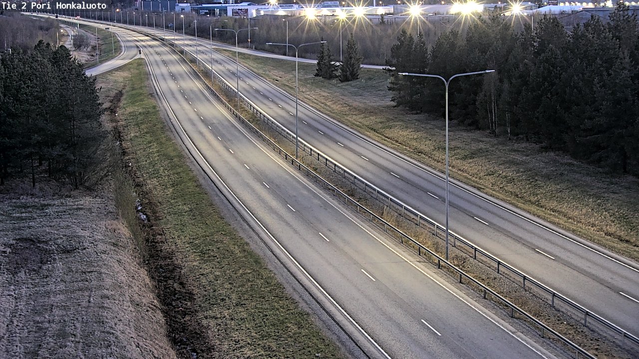 Weather Camera Image Väg 2 Björneborg, Honkaluoto, Pori, Satakunta