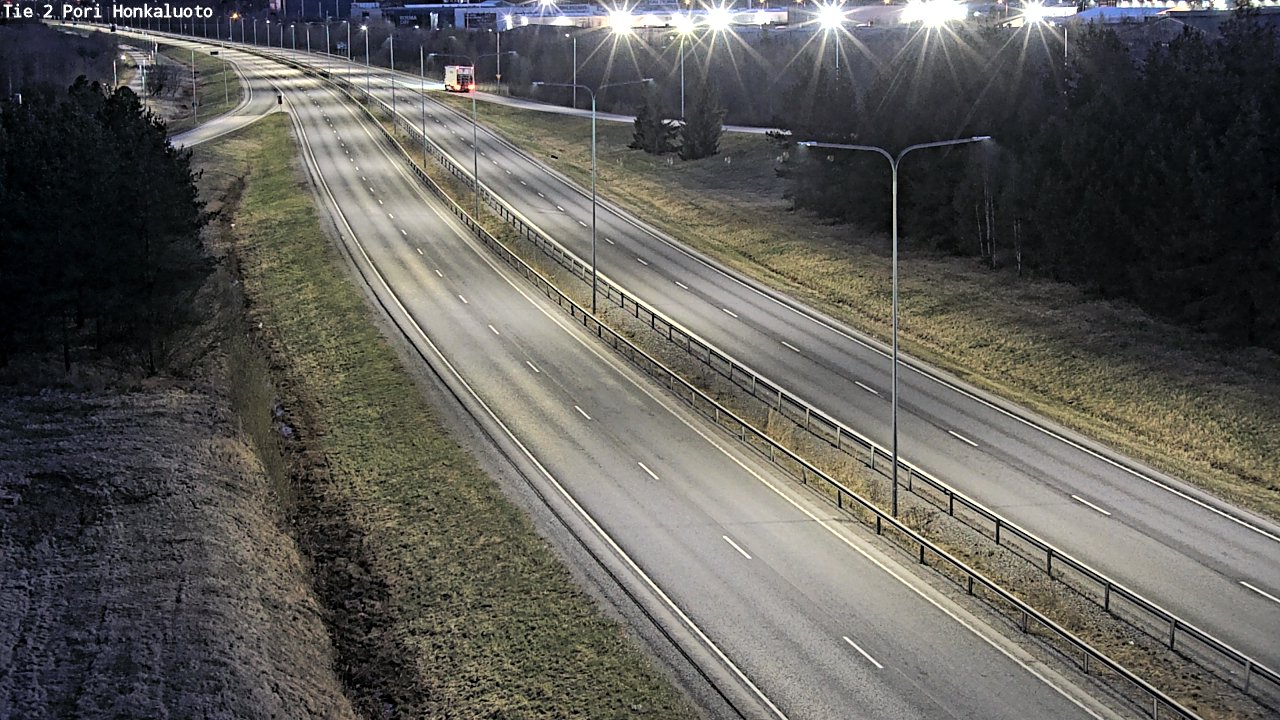 Weather Camera Image Väg 2 Björneborg, Honkaluoto, Pori, Satakunta