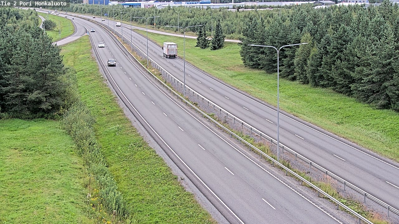 Weather Camera Image Väg 2 Björneborg, Honkaluoto, Pori, Satakunta