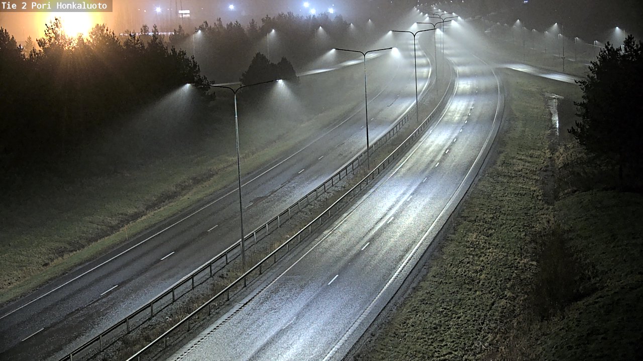 Weather Camera Image Väg 2 Björneborg, Honkaluoto, Pori, Satakunta