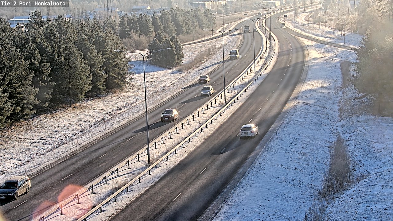 Weather Camera Image Road 2 Pori, Honkaluoto, Pori, Satakunta