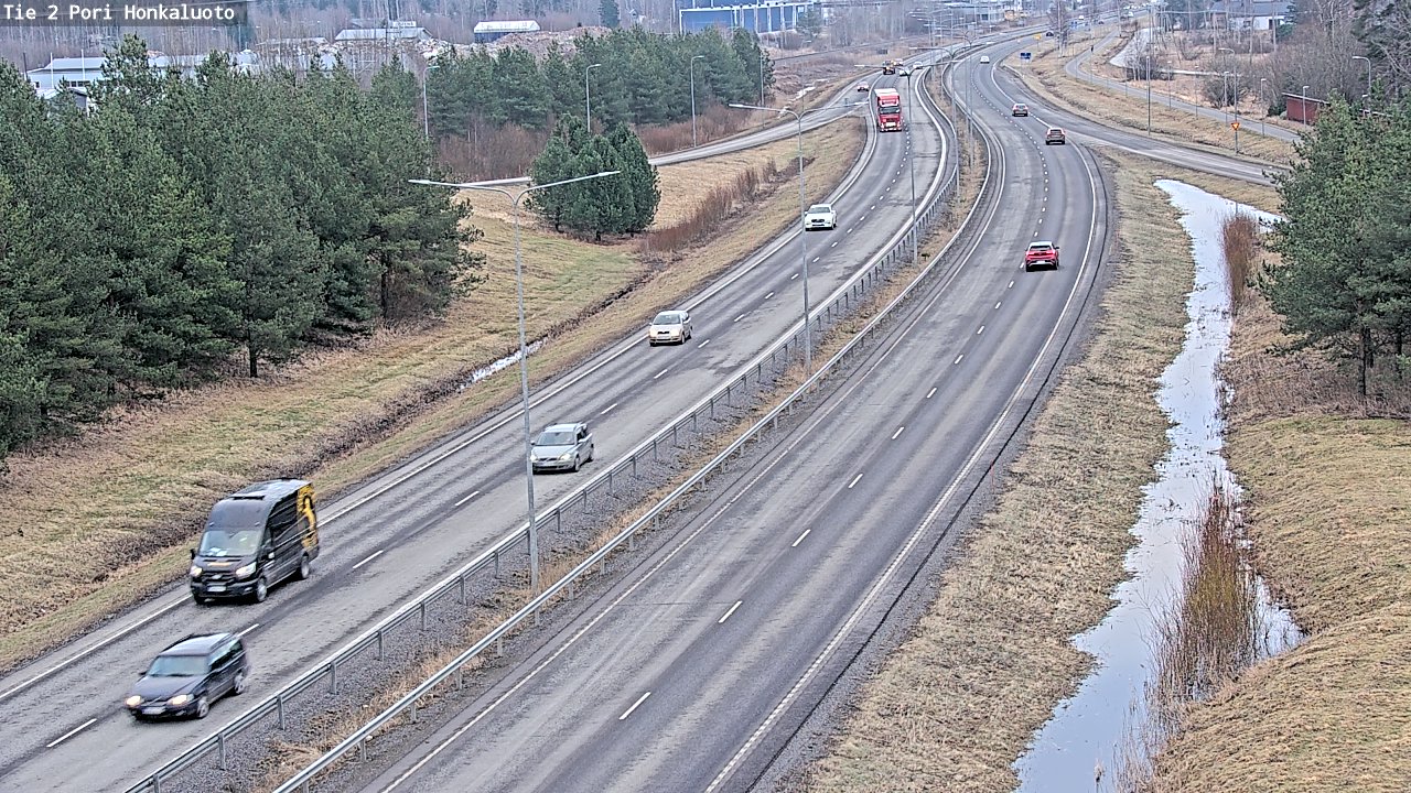 Weather Camera Image Väg 2 Björneborg, Honkaluoto, Pori, Satakunta