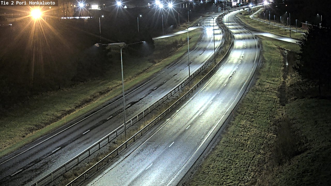 Weather Camera Image Väg 2 Björneborg, Honkaluoto, Pori, Satakunta