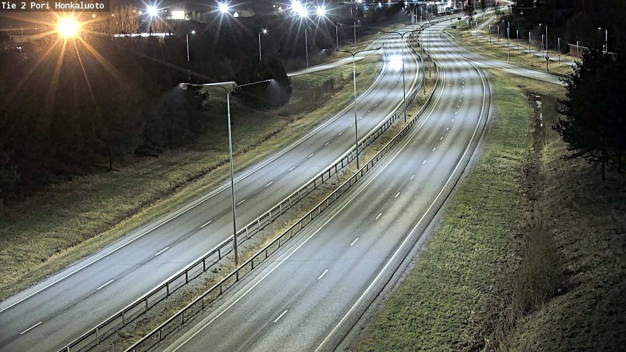 Weather Camera Image Väg 2 Björneborg, Honkaluoto, Pori, Satakunta