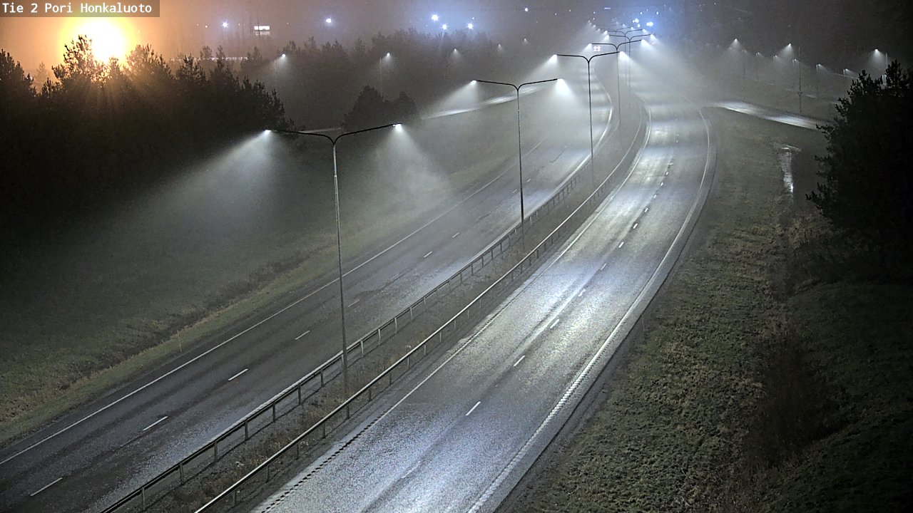 Weather Camera Image Väg 2 Björneborg, Honkaluoto, Pori, Satakunta