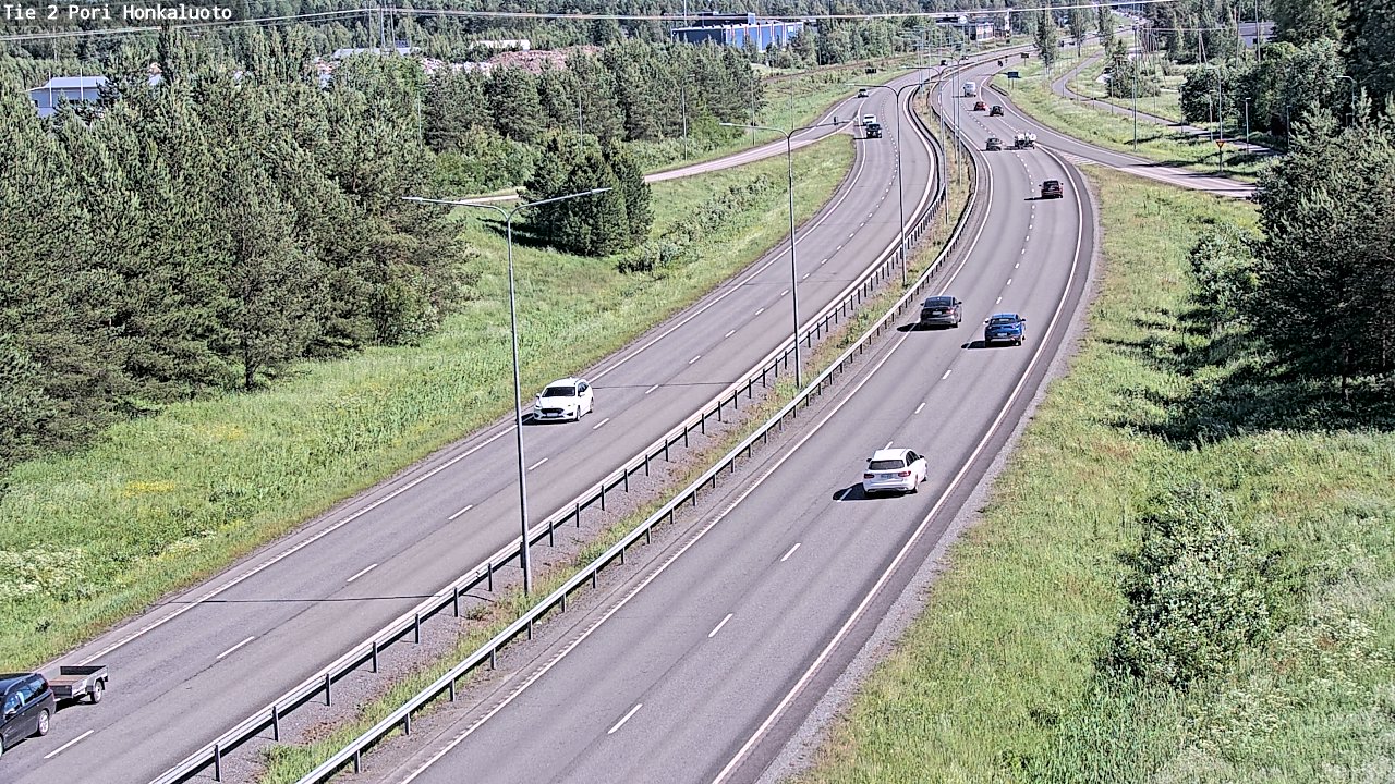 Weather Camera Image Väg 2 Björneborg, Honkaluoto, Pori, Satakunta