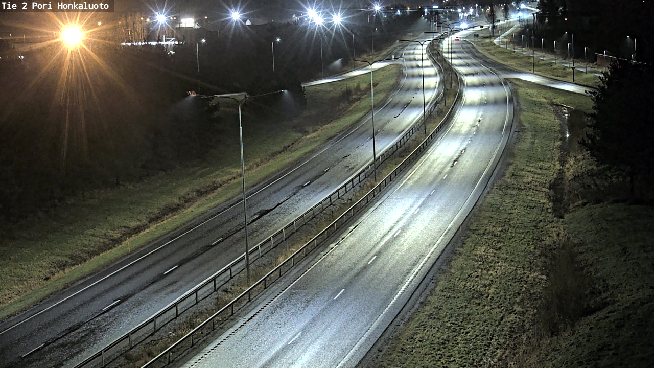 Weather Camera Image Väg 2 Björneborg, Honkaluoto, Pori, Satakunta