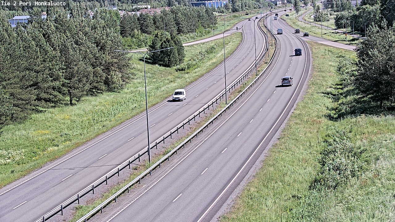 Weather Camera Image Väg 2 Björneborg, Honkaluoto, Pori, Satakunta