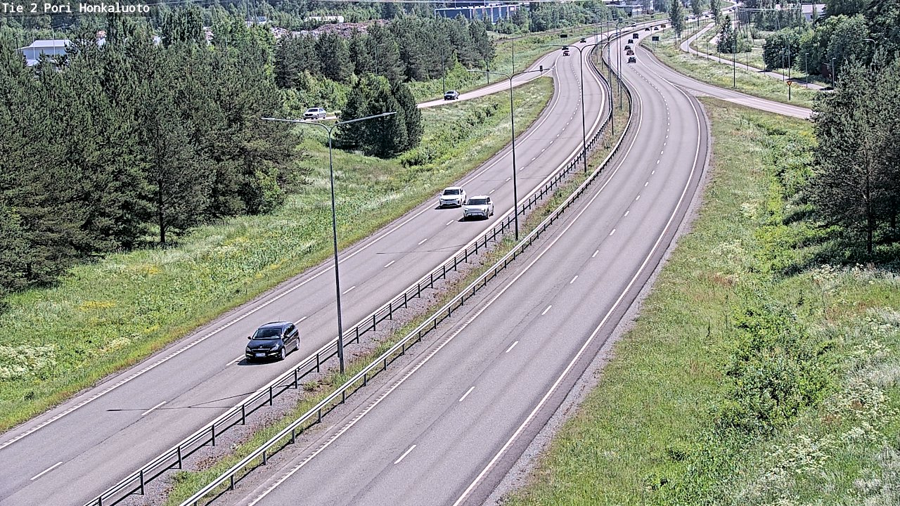 Weather Camera Image Väg 2 Björneborg, Honkaluoto, Pori, Satakunta
