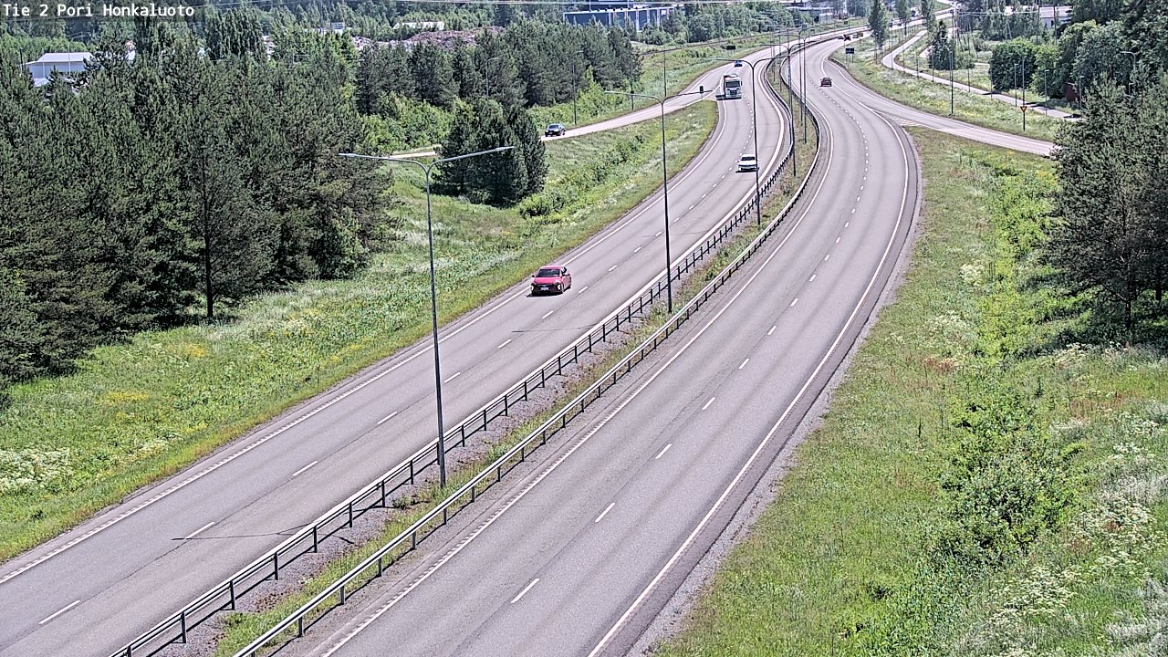 Weather Camera Image Väg 2 Björneborg, Honkaluoto, Pori, Satakunta